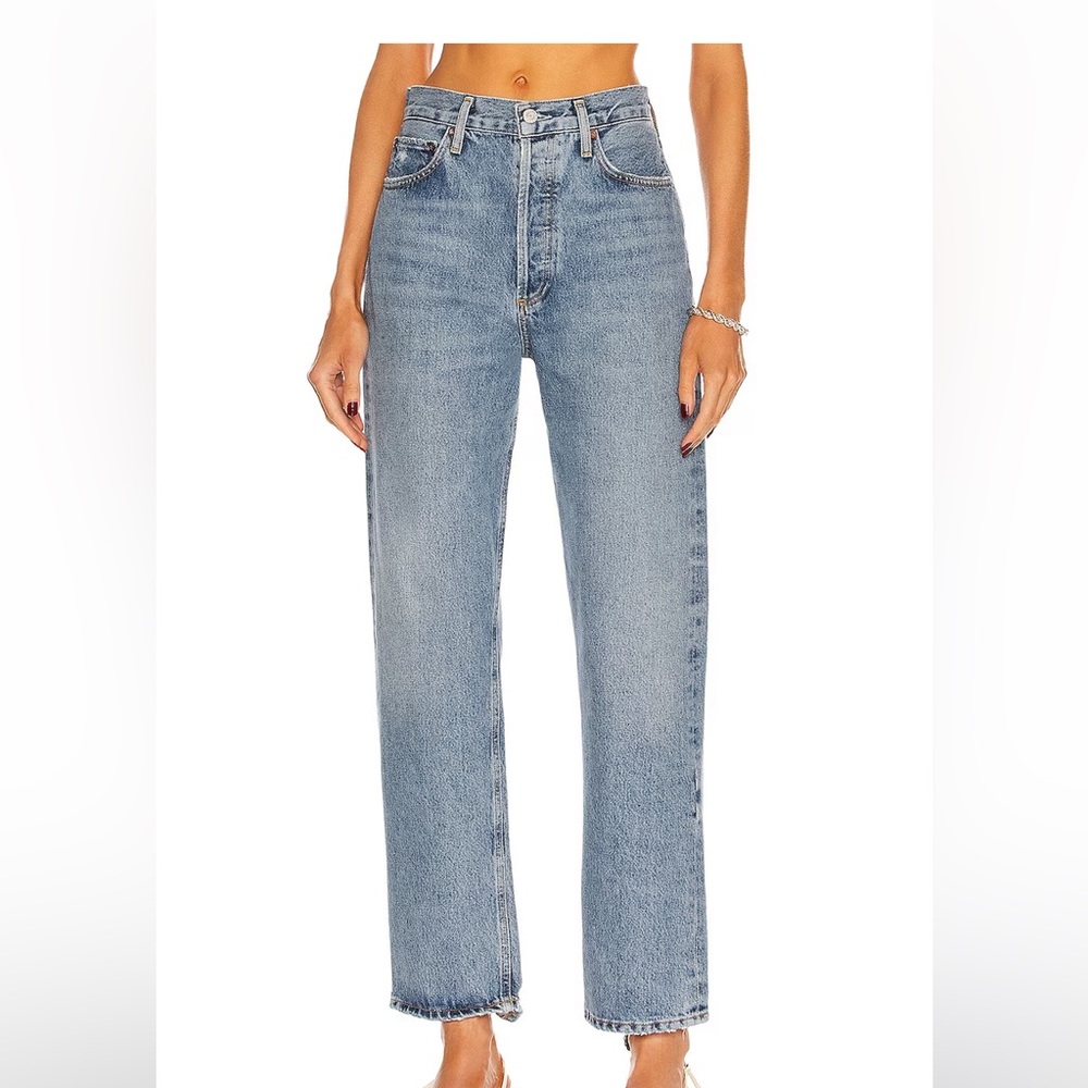 AGOLDE 90'S Pinch Waist High-Rise Straight Jeans Endless Blue
